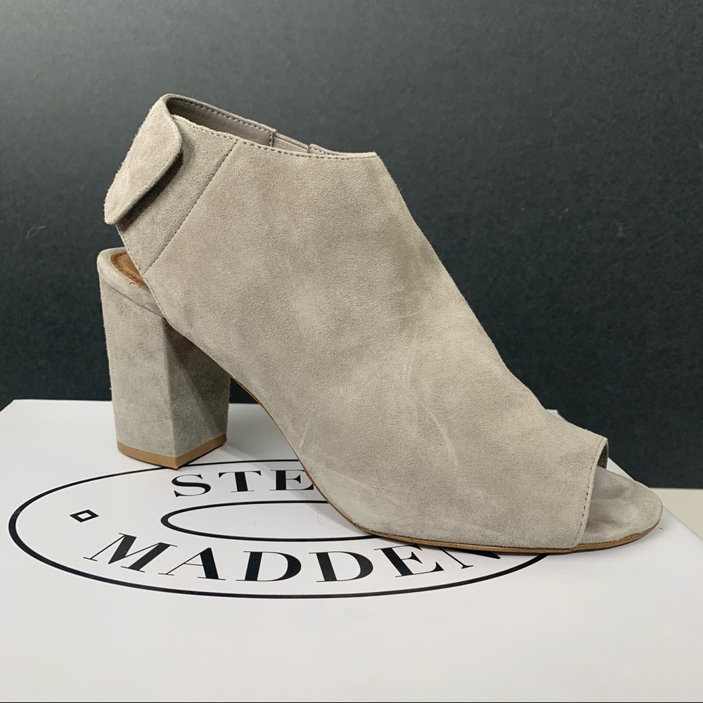 Steve Madden NONSTP Mules Heeled Sandals Suede 9.5
